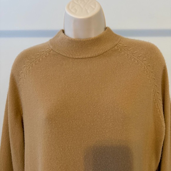 George Brown Acrylic Mock T-Neck Sweater Large Pre-owned - Picture 2 of 7